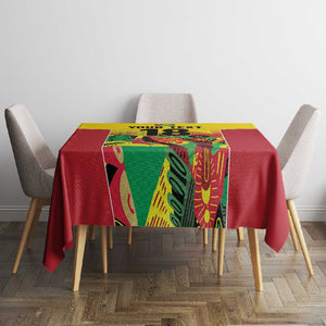Custom Guyana Football Pride Tablecloth Golden Jaguars Go Champion - Yellow - African Pride