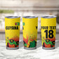 Custom Guyana Football Pride Tumbler Cup Golden Jaguars Go Champion - Yellow - African Pride