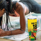 Custom Guyana Football Pride Tumbler With Handle Golden Jaguars Go Champion - Yellow - African Pride