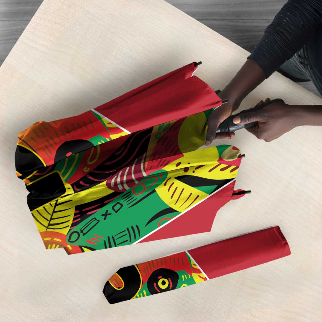 Custom Guyana Football Pride Umbrella Golden Jaguars Go Champion - Yellow