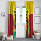 Custom Guyana Football Pride Window Curtain Golden Jaguars Go Champion - Yellow - African Pride