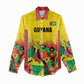 Custom Guyana Football Pride Women Casual Shirt Golden Jaguars Go Champion - Yellow - African Pride