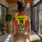 Custom Guyana Football Pride Women Sleeveless Polo Shirt Golden Jaguars Go Champion - Yellow - African Pride