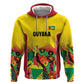 Custom Guyana Football Pride Zip Hoodie Golden Jaguars Go Champion - Yellow - African Pride