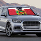 Custom Guyana Football Pride Auto Sun Shade Golden Jaguars Go Champion - White