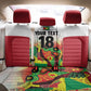 Custom Guyana Football Pride Back Car Seat Cover Golden Jaguars Go Champion - White - African Pride