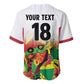 Custom Guyana Football Pride Baseball Jersey Golden Jaguars Go Champion - White - African Pride