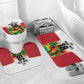 Custom Guyana Football Pride Bathroom Set Golden Jaguars Go Champion - White