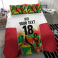 Custom Guyana Football Pride Bedding Set Golden Jaguars Go Champion - White - African Pride