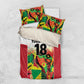 Custom Guyana Football Pride Bedding Set Golden Jaguars Go Champion - White - African Pride
