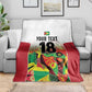 Custom Guyana Football Pride Blanket Golden Jaguars Go Champion - White - African Pride
