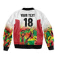 Custom Guyana Football Pride Bomber Jacket Golden Jaguars Go Champion - White - African Pride