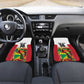 Custom Guyana Football Pride Car Mats Golden Jaguars Go Champion - White - African Pride