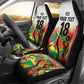 Custom Guyana Football Pride Car Seat Cover Golden Jaguars Go Champion - White - African Pride