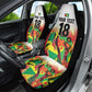 Custom Guyana Football Pride Car Seat Cover Golden Jaguars Go Champion - White - African Pride