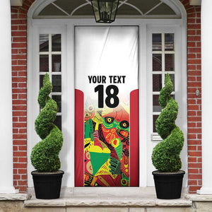 Custom Guyana Football Pride Door Cover Golden Jaguars Go Champion - White