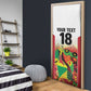 Custom Guyana Football Pride Door Cover Golden Jaguars Go Champion - White