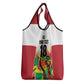 Custom Guyana Football Pride Grocery Bag Golden Jaguars Go Champion - White - African Pride
