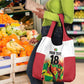Custom Guyana Football Pride Grocery Bag Golden Jaguars Go Champion - White - African Pride