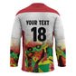 Custom Guyana Football Pride Hockey Jersey Golden Jaguars Go Champion - White