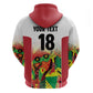 Custom Guyana Football Pride Hoodie Golden Jaguars Go Champion - White - African Pride