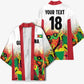 Custom Guyana Football Pride Kimono Golden Jaguars Go Champion - White