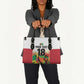 Custom Guyana Football Pride Leather Bag Golden Jaguars Go Champion - White