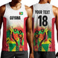 Custom Guyana Football Pride Men Tank Top Golden Jaguars Go Champion - White - African Pride