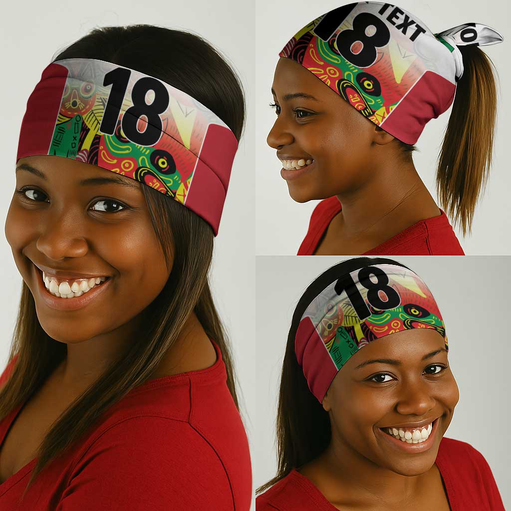 Custom Guyana Football Pride Neck Gaiter Golden Jaguars Go Champion - White - African Pride