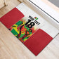 Custom Guyana Football Pride Rubber Doormat Golden Jaguars Go Champion - White - African Pride