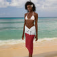 Custom Guyana Football Pride Sarong Golden Jaguars Go Champion - White - African Pride