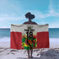 Custom Guyana Football Pride Sarong Golden Jaguars Go Champion - White - African Pride