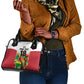 Custom Guyana Football Pride Shoulder Handbag Golden Jaguars Go Champion - White - African Pride