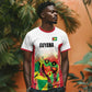 Custom Guyana Football Pride T shirt Golden Jaguars Go Champion - White - African Pride