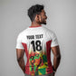 Custom Guyana Football Pride T shirt Golden Jaguars Go Champion - White - African Pride