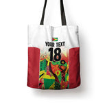 Custom Guyana Football Pride Tote Bag Golden Jaguars Go Champion - White