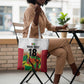 Custom Guyana Football Pride Tote Bag Golden Jaguars Go Champion - White