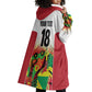 Custom Guyana Football Pride Wearable Blanket Hoodie Golden Jaguars Go Champion - White - African Pride