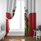 Custom Guyana Football Pride Window Curtain Golden Jaguars Go Champion - White - African Pride