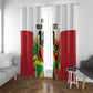 Custom Guyana Football Pride Window Curtain Golden Jaguars Go Champion - White - African Pride