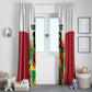 Custom Guyana Football Pride Window Curtain Golden Jaguars Go Champion - White - African Pride