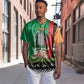 Afro Zambia Christmas Baseball Jersey Coat Of Arms With Kente Pattern