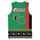 Afro Zambia Christmas Basketball Jersey Coat Of Arms With Kente Pattern - African Pride