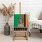 Afro Zambia Christmas Canvas Wall Art Coat Of Arms With Kente Pattern