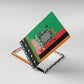 Afro Zambia Christmas Canvas Wall Art Coat Of Arms With Kente Pattern