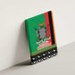 Afro Zambia Christmas Canvas Wall Art Coat Of Arms With Kente Pattern