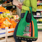 Afro Zambia Christmas Grocery Bag Coat Of Arms With Kente Pattern