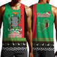 Afro Zambia Christmas Men Tank Top Coat Of Arms With Kente Pattern