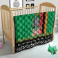 Afro Zambia Christmas Quilt Coat Of Arms With Kente Pattern
