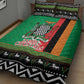 Afro Zambia Christmas Quilt Bed Set Coat Of Arms With Kente Pattern